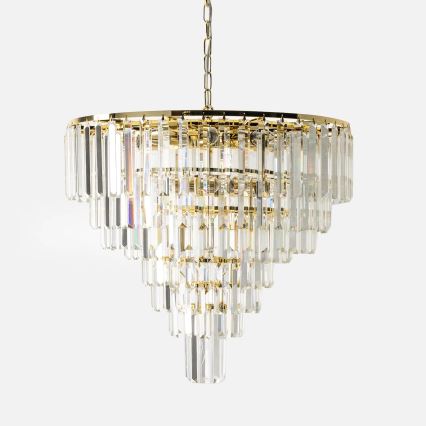 Zuma Line - Kedjeupphängd taklampa 20xE14/40W/230V i guld
