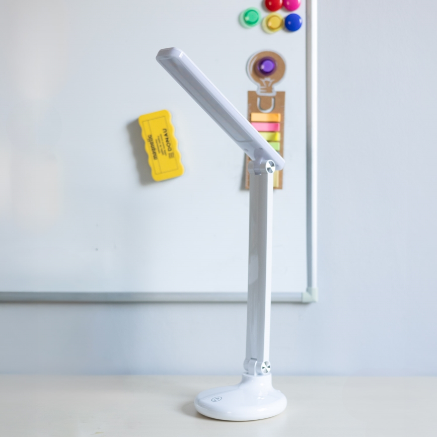 Zuma Line - LED Uppladdningsbar skrivbordslampa LED/6W/1200 mAh 3000/4500/6000K CRI 90 vit