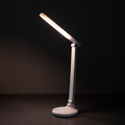 Zuma Line - LED Uppladdningsbar skrivbordslampa LED/6W/1200 mAh 3000/4500/6000K CRI 90 vit