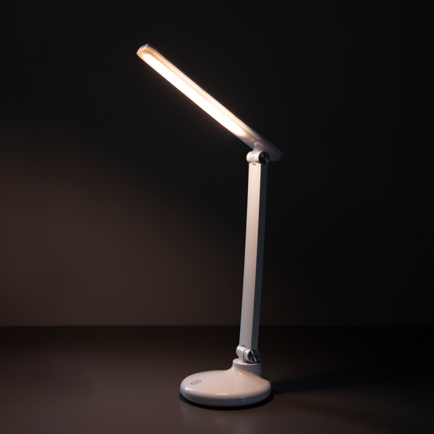 Zuma Line - LED Uppladdningsbar skrivbordslampa LED/6W/1200 mAh 3000/4500/6000K CRI 90 vit