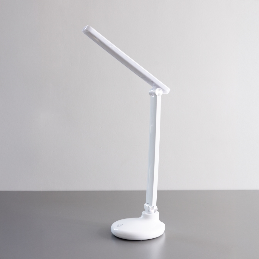 Zuma Line - LED Uppladdningsbar skrivbordslampa LED/6W/1200 mAh 3000/4500/6000K CRI 90 vit