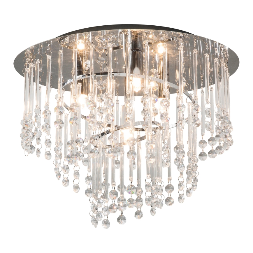 Zuma Line - Taklampa 4xG9/25W/230V Ø 35 cm blank krom/klart glas