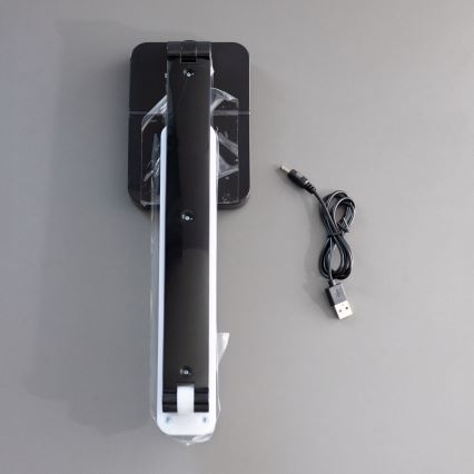 Zuma Line - LED uppladdningsbar bordslampa LED/8W/1200 mAh 3000/4500/6000K CRI 90 svart