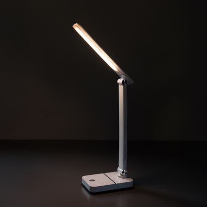 Zuma Line - LED uppladdningsbar bordslampa LED/8W/1200 mAh 3000/4500/6000K CRI 90 vit