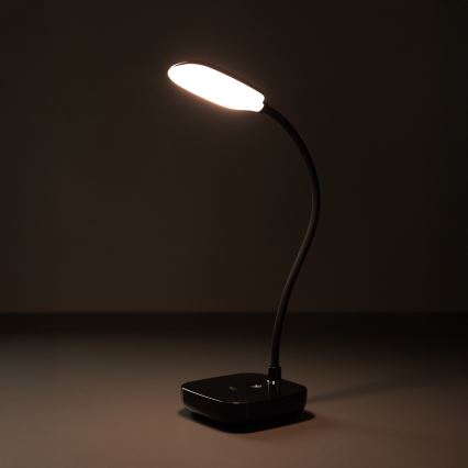 Zuma Line - LED Uppladdningsbar bordslampa LED/7W/1200 mAh 3000/4500/6000K svart