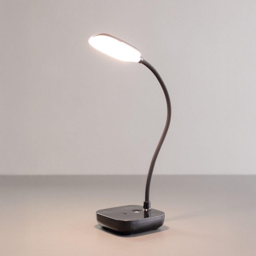 Zuma Line - LED Uppladdningsbar bordslampa LED/7W/1200 mAh 3000/4500/6000K svart