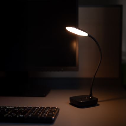 Zuma Line - LED Uppladdningsbar bordslampa LED/7W/1200 mAh 3000/4500/6000K svart