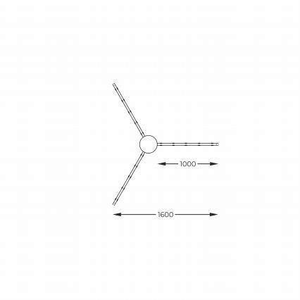 Zuma Line - LED Taklampa LED/42W/230V 3000/4000/6000K svart