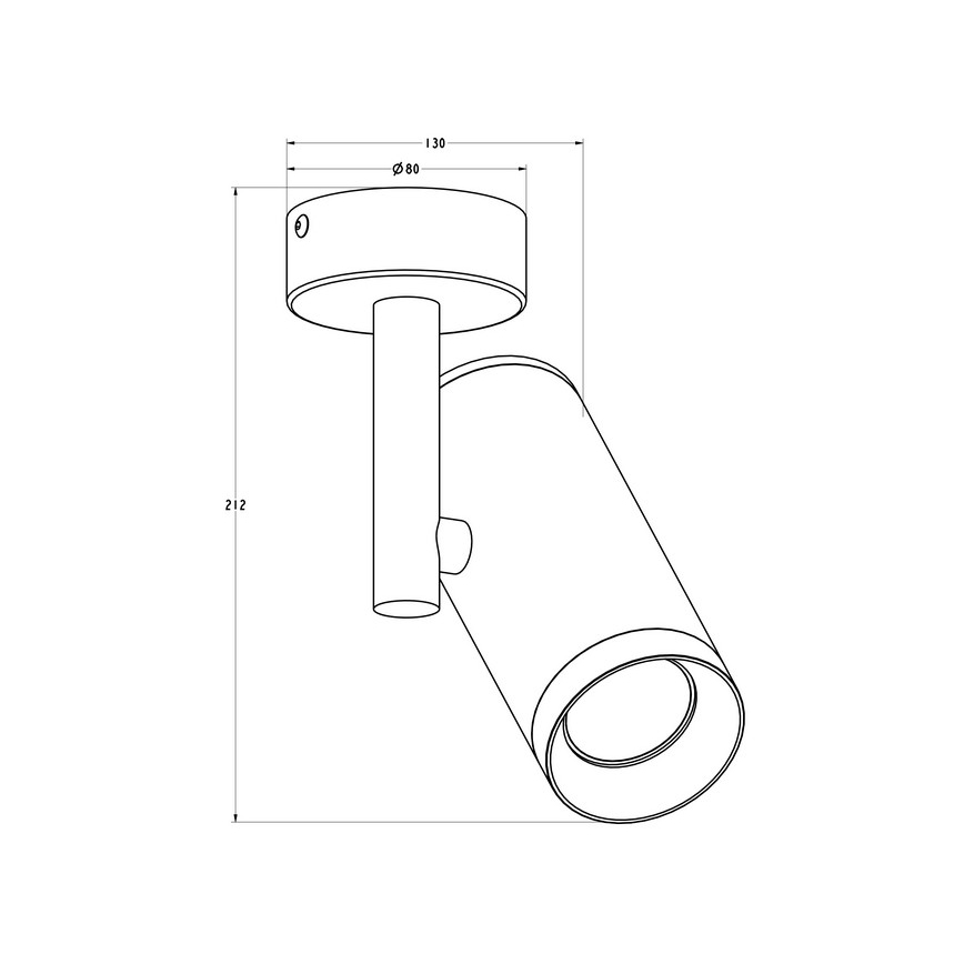 Zuma Line - Spotlight  1xGU10/50W/230V svart 