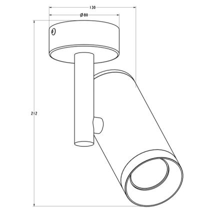 Zuma Line - Spotlight  1xGU10/50W/230V vit 