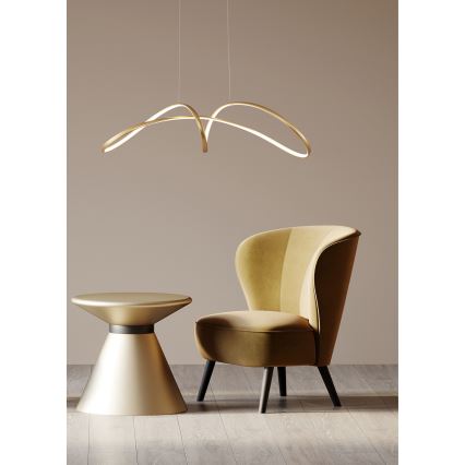 Zuma Line - LED ljuskrona med textilsladd LED/50W/230V 3000/4000/6000K guld