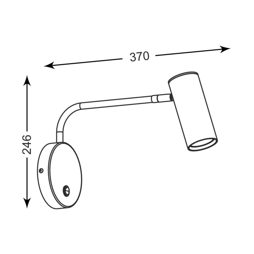 Zuma Line - Vägglampa 1xGU10/50W/230V blank krom