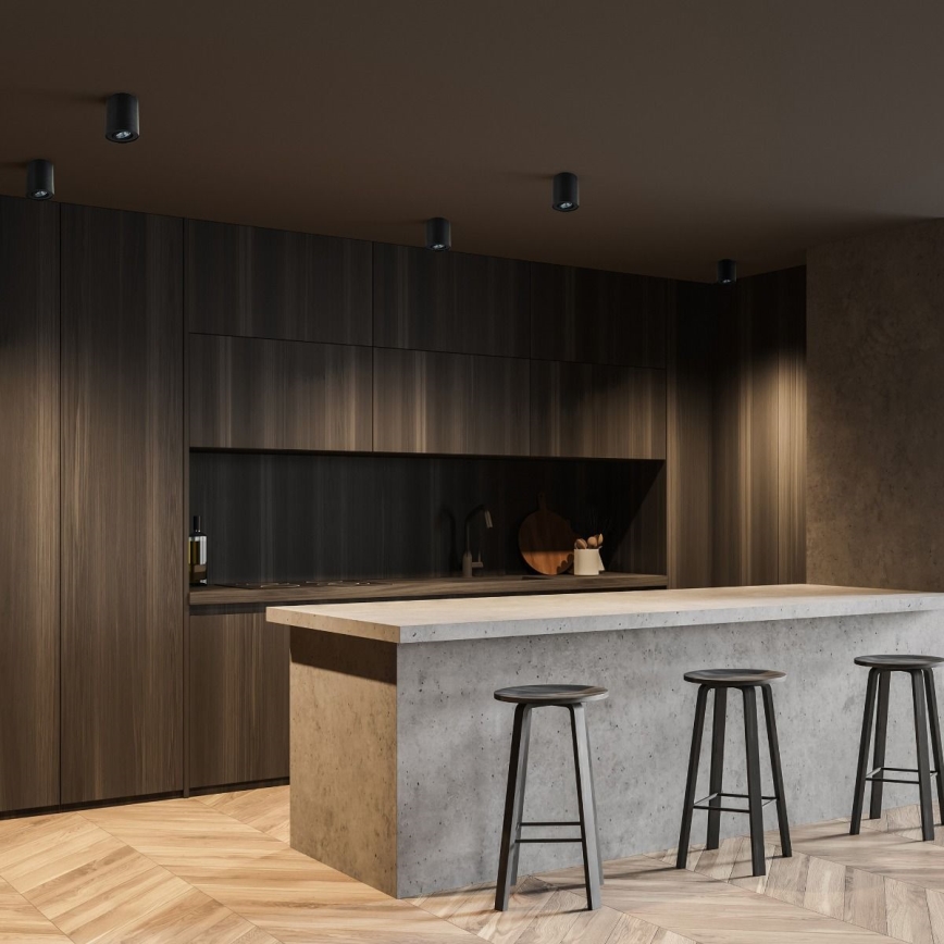 Zuma Line - LED RGBW dimbar spotlampa 1xGU10/6W/230V svart + fjärrkontroll