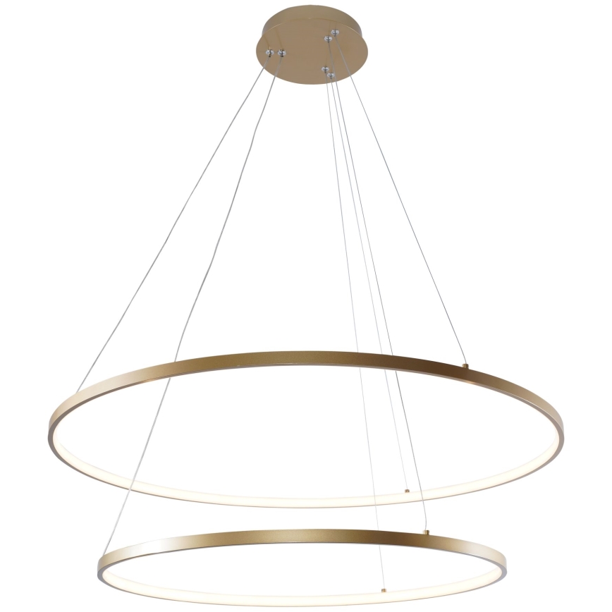 Zuma Line - LED ljuskrona med textilsladd LED/60W/230V 3000/4000/6000K diameter 80 cm guld