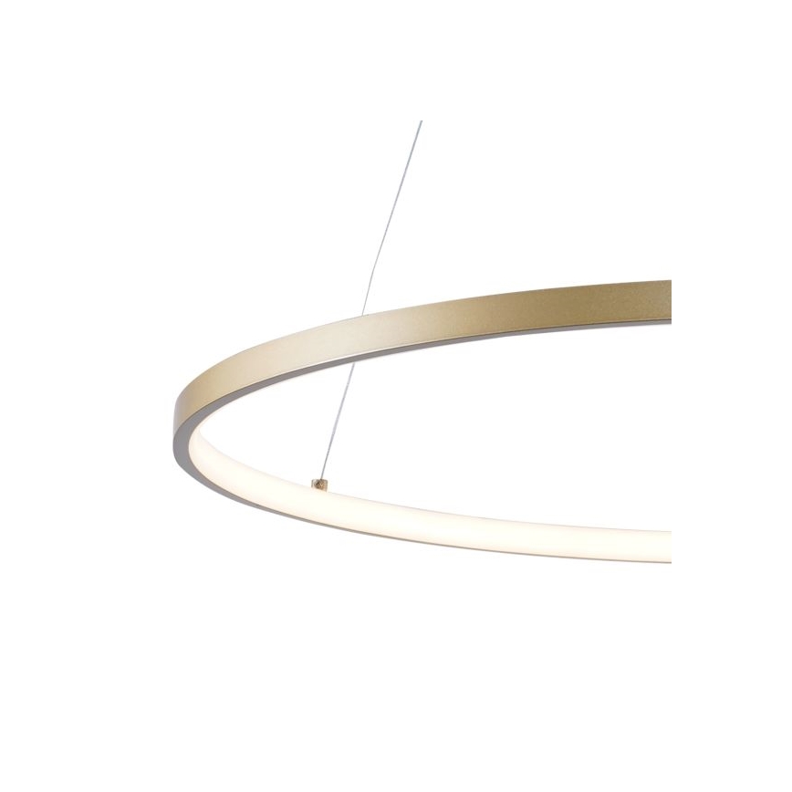 Zuma Line - LED ljuskrona med textilsladd LED/28W/230V 3000/4000/6000K diameter 60 cm guld