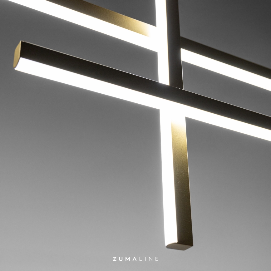 Zuma Line - LED ljuskrona med textilsladd LED/42W/230V 3000/4000/6000K guld