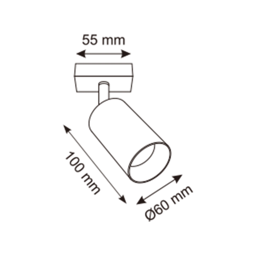 Zuma Line - Väggspotlight 1xGU10/50W/230V guld