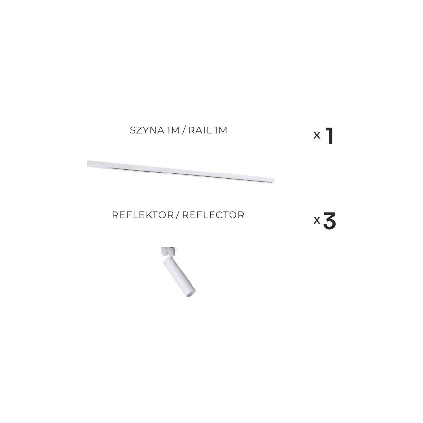 Zuma Line - Skenspot 3x GU10/35W/230V, vit