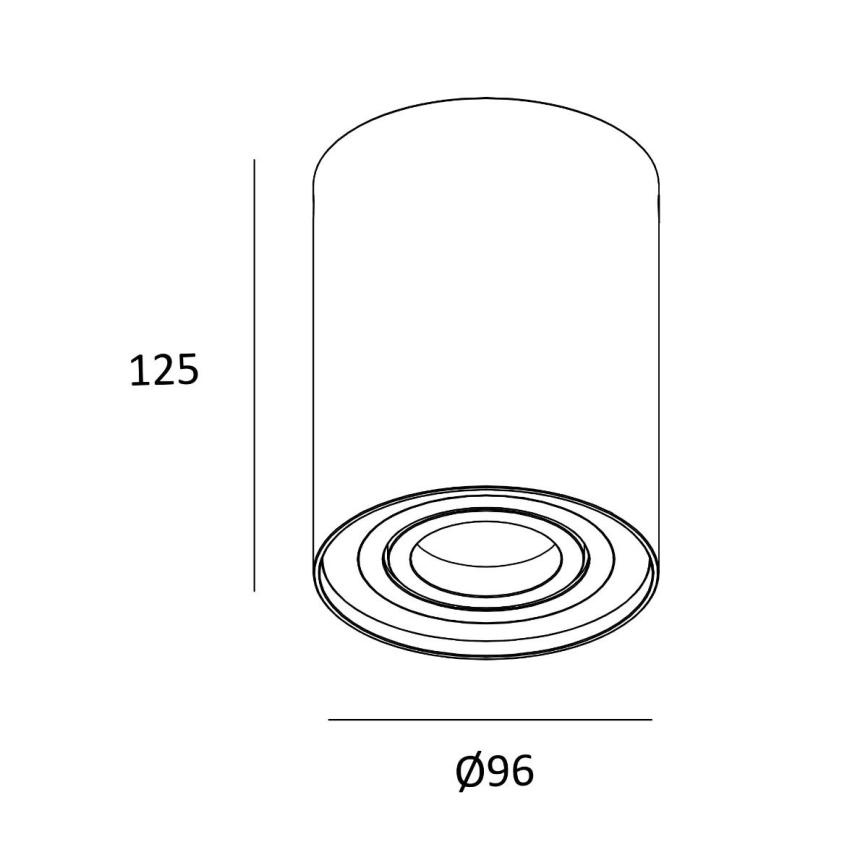 Zuma Line - Spotlampa 1xGU10/50W/230V vit