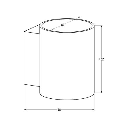 Zuma Line - Vägglampa 1xG9/40W/230V vit