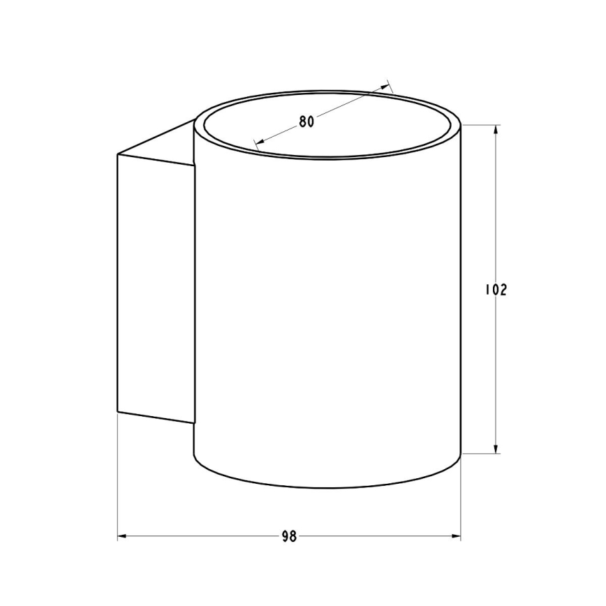 Zuma Line - Vägglampa 1xG9/40W/230V vit
