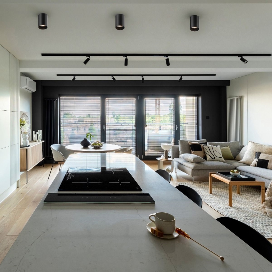 Zuma Line - LED RGBW dimbar spotlampa 1xGU10/6W/230V svart + fjärrkontroll