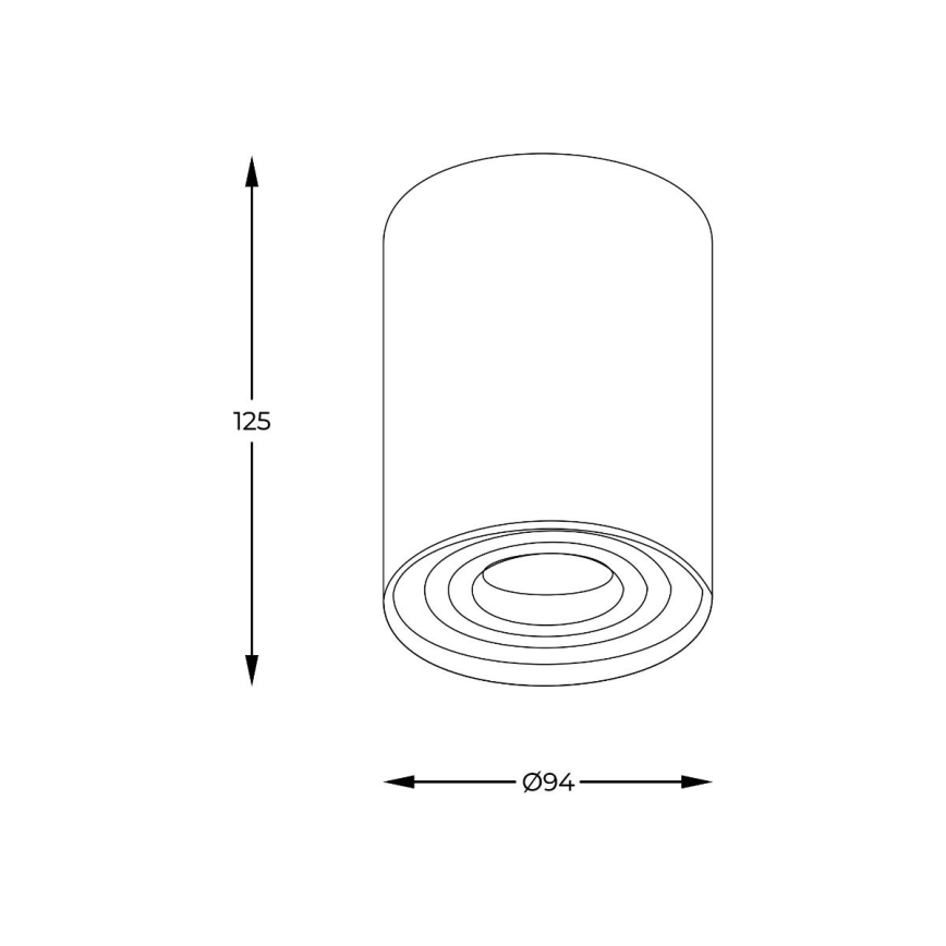 Zuma Line - LED RGBW dimbar spotlight 1xGU10/6W/230V guld + fjärrkontroll