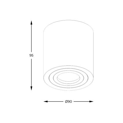 Zuma Line - LED RGBW dimbar badrumsspot 1xGU10/4,8W/230V IP44 vit + fjärrkontroll