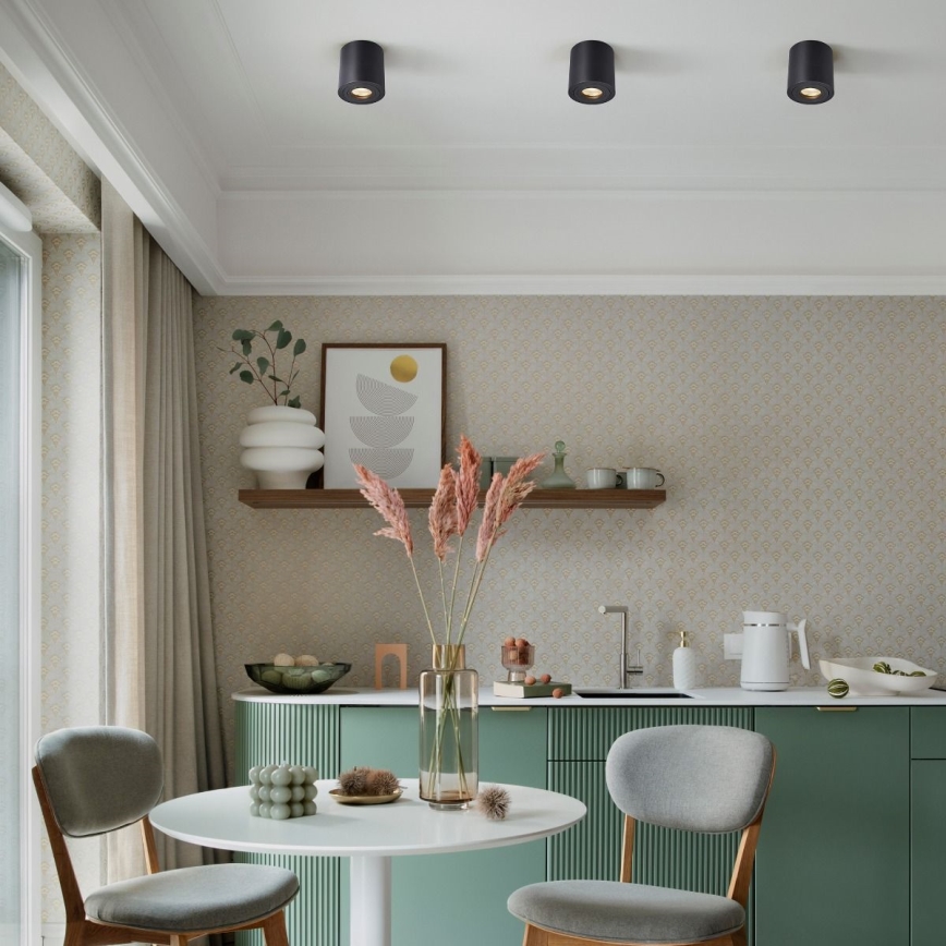 Zuma Line - Spotlampa 1xGU10/50W/230V IP44 svart