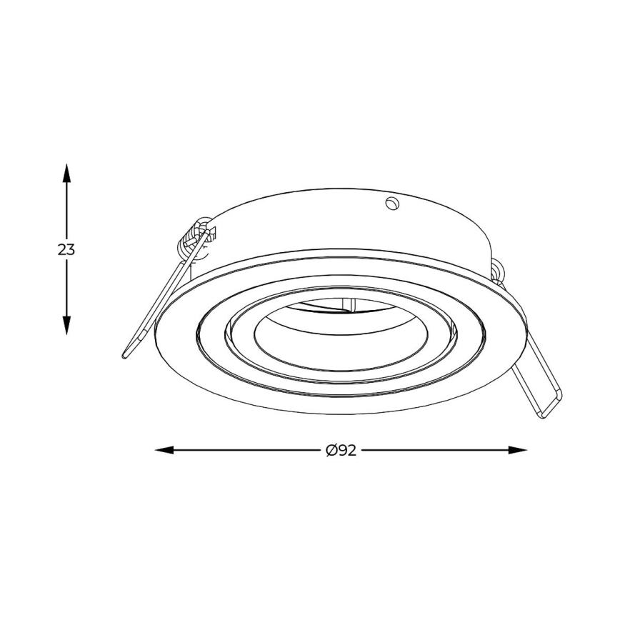 Zuma Line - Infälld spotlight 1xGU10/50W/230V svart