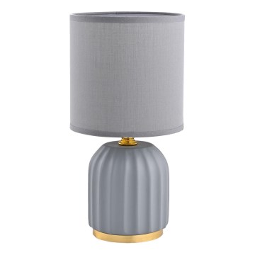 Zuma Line - Bordslampa 1xE14/40W/230V grå/guld