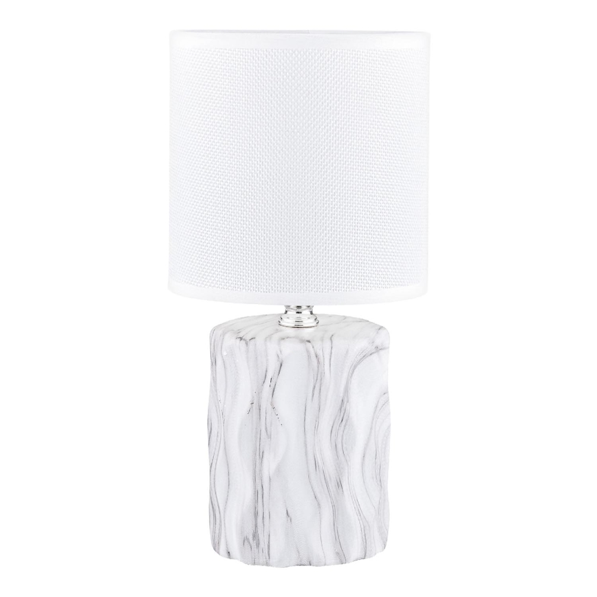 Zuma Line - Bordslampa 1xE14/40W/230V vit/marmordekor