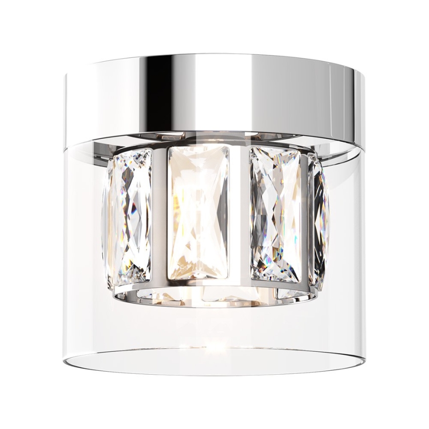 Zuma Line - Kristalltaklampa 1xG9/28W/230V silver