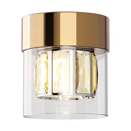 Zuma Line - Kristalltaklampa 1xG9/28W/230V guld