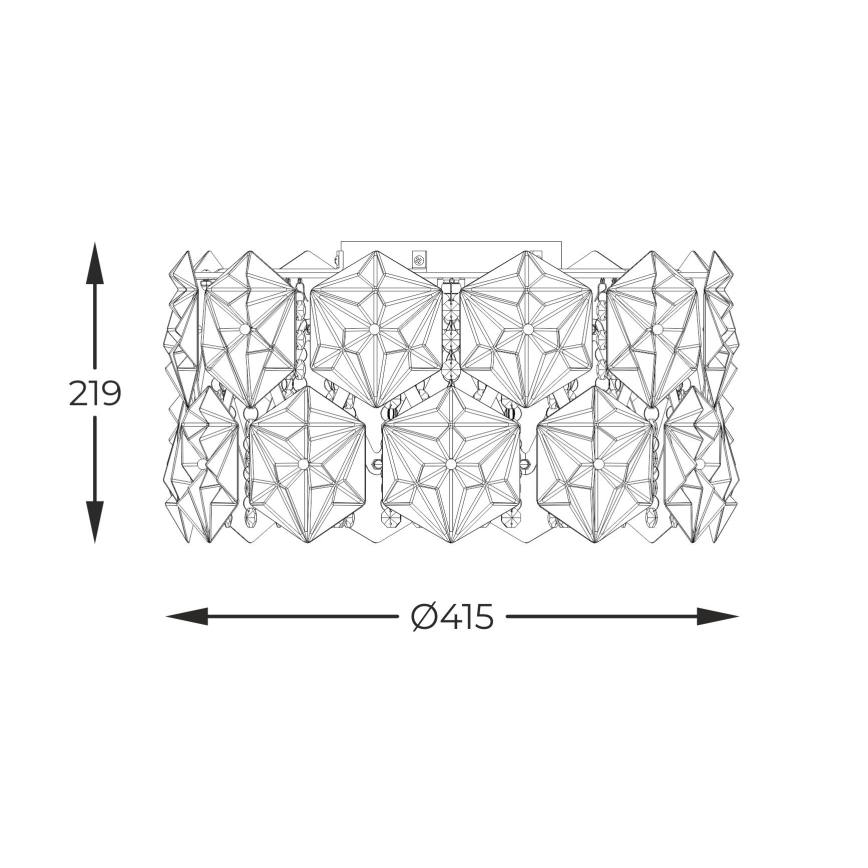Zuma Line - Taklampa 5xG9/33W/230V skinande krom