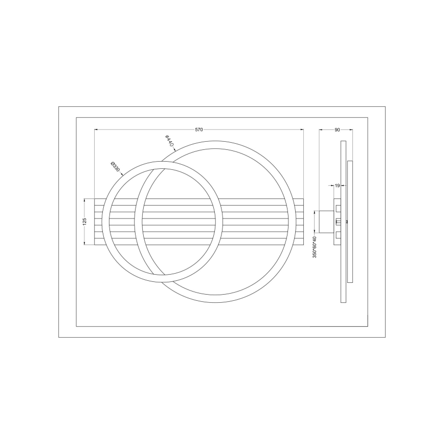 Zuma Line - LED-taklampa LED/40W/230V