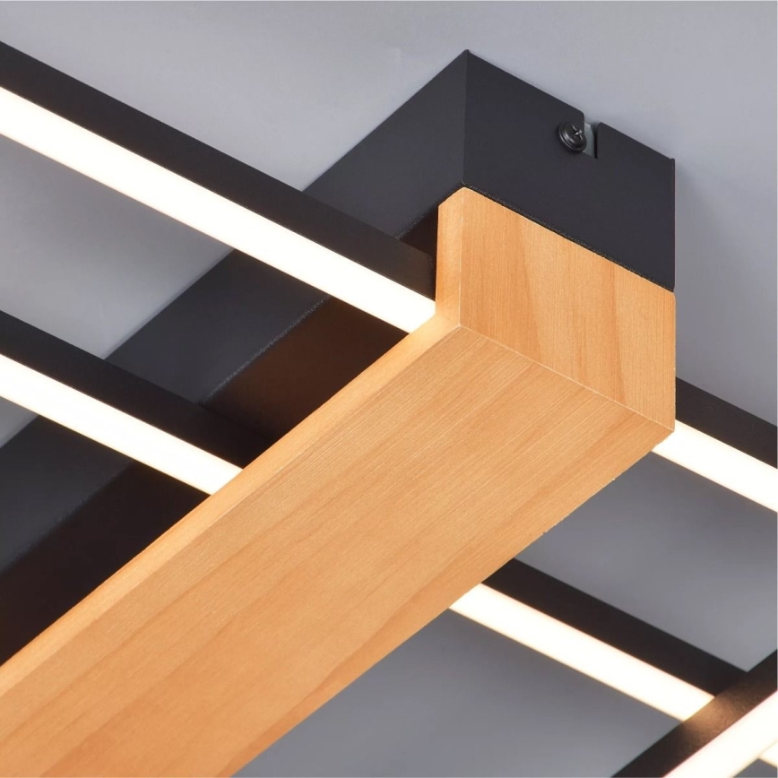 Zuma Line - LED taklampa LED/39W/230V 3000K svart/tall