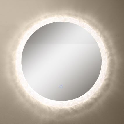 Zuma Line - LED Badrum vägg spegel med bakbelysning LED/24W/230V 3000/4000/6000K diameter 60 cm IP44 skinande krom