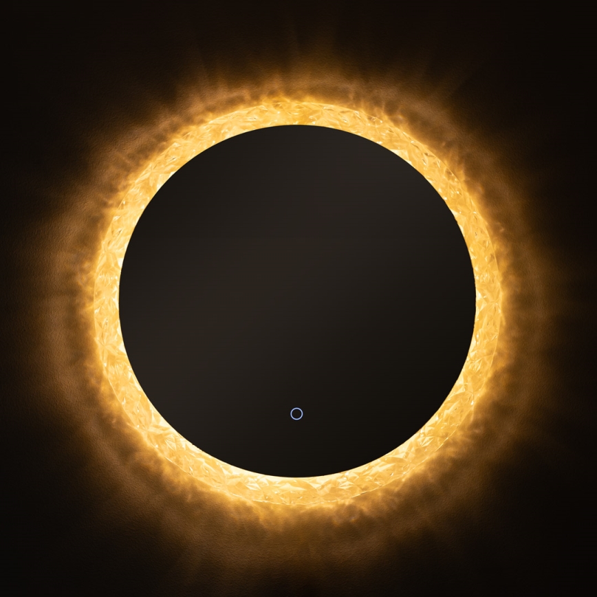 Zuma Line - LED Badrum vägg spegel med bakbelysning LED/24W/230V 3000/4000/6000K diameter 60 cm IP44 skinande krom