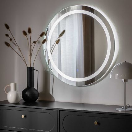 Zuma Line - LED-väggspegel för badrum med LED-belysning/36W/230V 3000/4000/6000K Ø 80 cm IP44