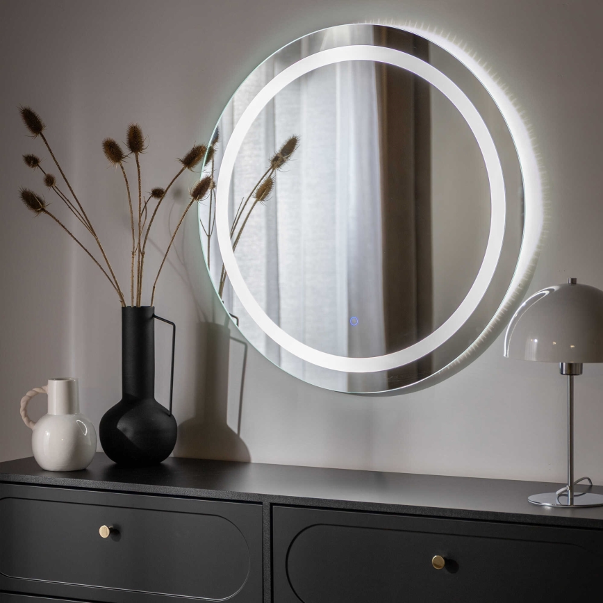 Zuma Line - LED-väggspegel för badrum med LED-belysning/36W/230V 3000/4000/6000K Ø 80 cm IP44