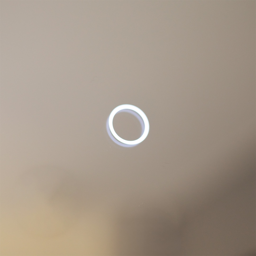 Zuma Line - LED Badrum vägg spegel med bakbelysning LED/24W/230V 3000/4000/6000K 70x50 cm IP44 svart