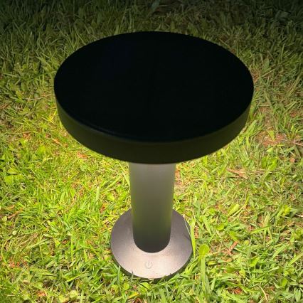 Zuma Line - LED Dimbara solcellsdrivna bordslampa LED/2W/2000 mAh IP44 svart