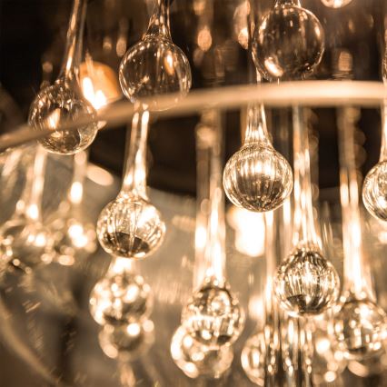 Zuma Line - Kristall golvlampa  4xG9/42W/230V