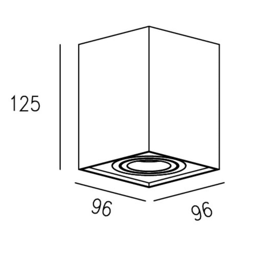 Zuma Line - Spotlight  1xGU10/50W/230V svart 