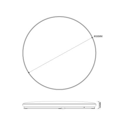 Zuma Line - LED Dimbart taklampa OMAR LED/48W/230V Ø 53 cm guld