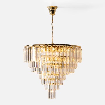 Zuma Line - Kedjeupphängd taklampa 20xE14/40W/230V i guld