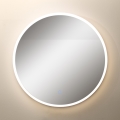 Zuma Line - LED Badrum vägg spegel med bakbelysning LED/24W/230V 3000/4000/6000K diameter 60 cm IP44 vit/guld