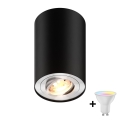 Zuma Line - LED RGBW dimbar spotarmatur 1xGU10/4,8W/230V svart + fjärrkontroll