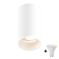 Zuma Line - LED RGBW dimbar spotlampa 1xGU10/4,8W/230V vit + fjärrkontroll
